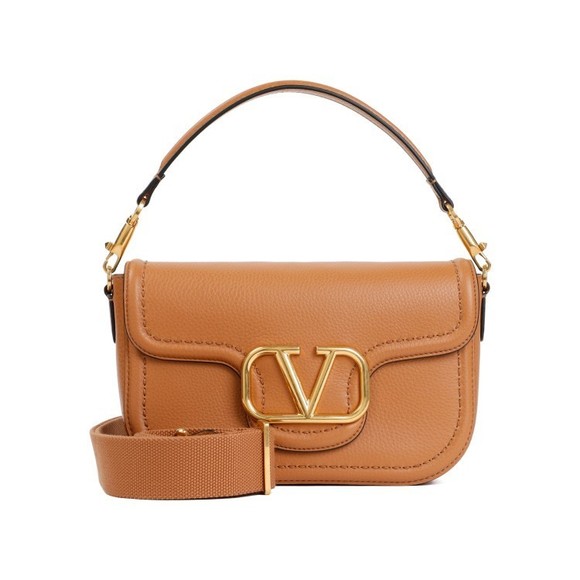 Valentino Handbags - Almond Beige Leather Locò Shoulder Bag